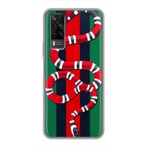 Чехлы ГУЧЧИ для Виво у31 (AlphaPrint) (Gucci змия)
