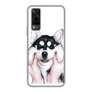 Чехол с Хаски для ViVO Y31 - (AlphaPrint) (Хаски улыбака)