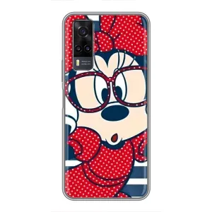 Эксклюзивный чехол для ViVO Y31 (AlphaPrint - Мультяшные) (Маус в очках)