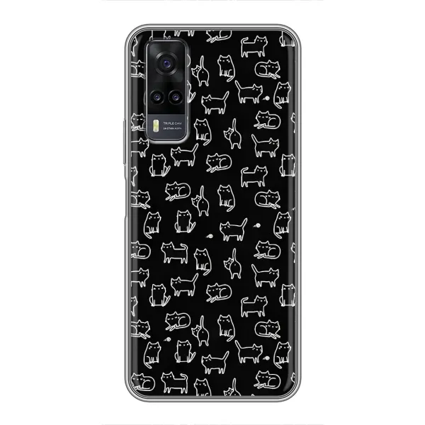Чехол с принтом «Меленькие котики» для Vivo Y31