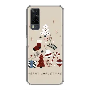 Рождественские Чехлы для ViVO Y31 (VPrint) (Merry Christmas)