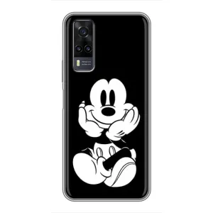 Эксклюзивный чехол для ViVO Y31 (AlphaPrint - Мультяшные) (Микки на черном)