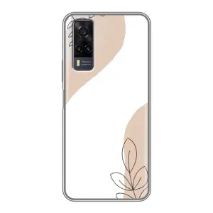 Чехол с принтом «Нюдовая веточка абстракция» для Vivo Y31