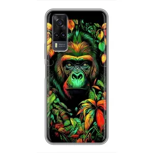 Чехол с Обезьянами ViVO Y31 - (AlphaPrint) (Обезьяна в тропиках)