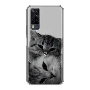 Чохол з малюнком кіт на ViVO Y31 (Пара котів)