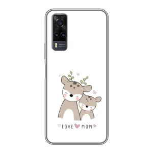Чехлы для мамы на ViVO Y31 (Оленята мама и малыш)