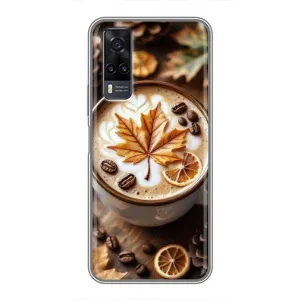Чехол с уникальным дизайном «Осень с кофе» для ViVO Y31 (Пряный кофе)