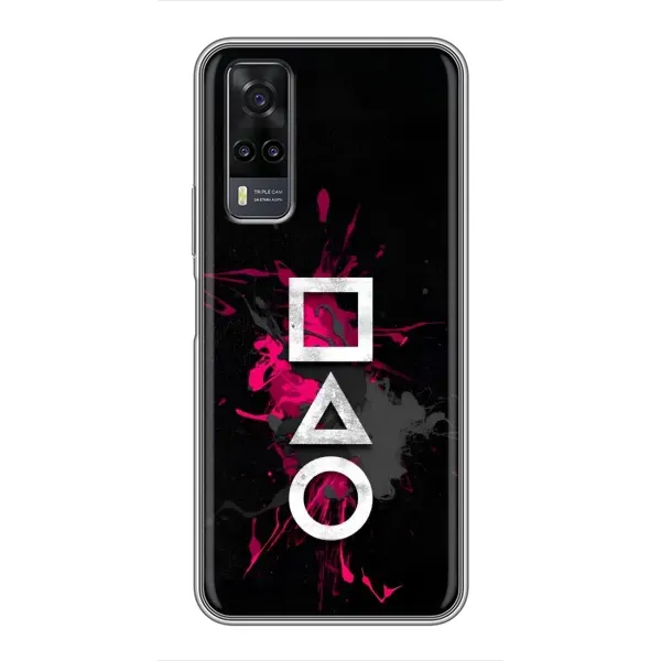 Чехол с принтом «Символы Игра кальмара» для Vivo Y31