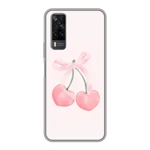 Чохол з розовим принтом для ViVO Y31 (Рожеві вишні)