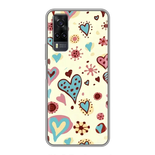 Чехол с принтом «Сердечки» для Vivo Y31 Чехол с принтом «Сердечки» для Vivo Y31