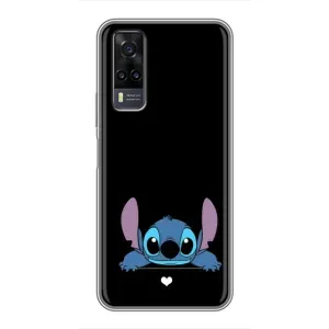 Чехол с принтом Стич на Vivo Y31 (Стич на черном)