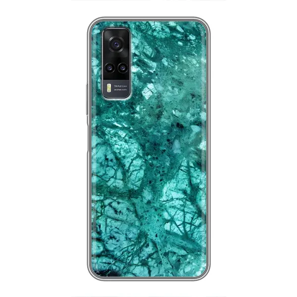 Чохол з принтом «Зелений мрамор» для Vivo Y31 Чохол з принтом «Зелений мрамор» для Vivo Y31