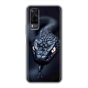 Чехол с картинкой «Хищники» для ViVO Y31 (Черная змея)