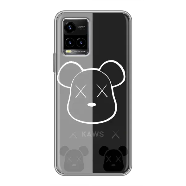 Чехол с принтом «БеарБрик глаза» для Vivo Y33s