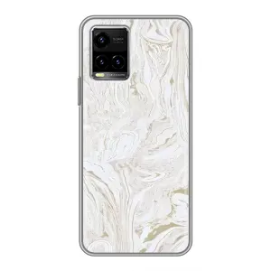 Мраморний чехол на Vivo Y33s (VPrint) (Білий мрамор)