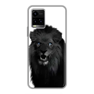 Чехлы с картинками животных Vivo Y33s (Черный ЛЕВ)