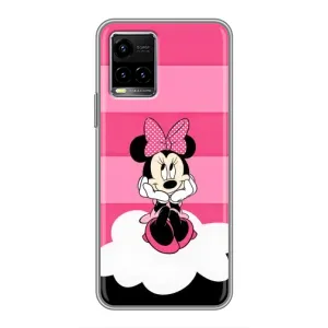 Эксклюзивный чехол для Vivo Y33s (AlphaPrint - Мультяшные) (Девочка Maus)
