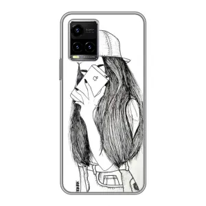 Чехол с печатью для Vivo Y33s - (Мода) (AlphaPrint) (Фото девочки)