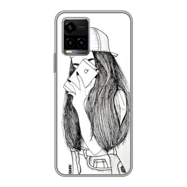 Чехол с принтом «Фото девочки» для Vivo Y33s