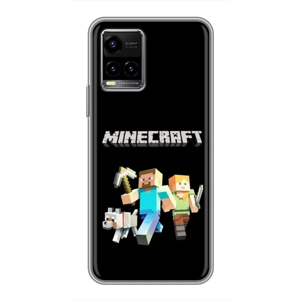 Чехол с принтом «герои Minecraft» для Vivo Y33s Чехол с принтом «герои Minecraft» для Vivo Y33s