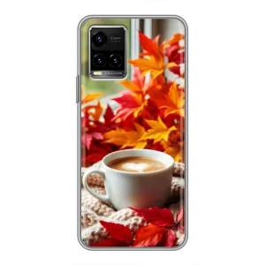 Чохол з унікальним дизайном 'Осінь з кавою' для Vivo Y33s