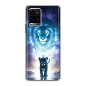 Чехол со Львом для Vivo Y33s (VPrint) (Маленький лев)