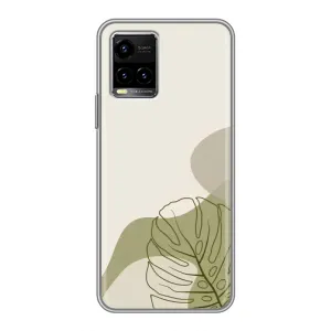 Чехол с принтом «Зеленая монстера дизайн» для Vivo Y33s