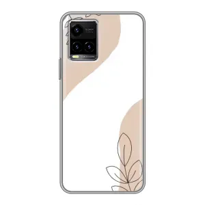 Чехол с принтом «Нюдовая веточка абстракция» для Vivo Y33s