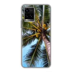 Силиконовый чехол с КАРТИНКАМИ лето для Vivo Y33s (AlphaPrint) (Пальма)