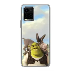 Чохол з мультфільмом Шрек на Vivo Y33s (Шрек та Осел)