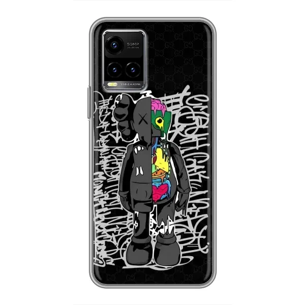 Чехол с принтом «Стиль Bearbrick» для Vivo Y33s