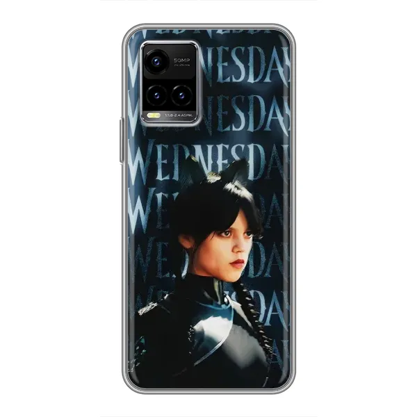 Чехол с принтом «Уэнздей кошка» для Vivo Y33s Чехол с принтом «Уэнздей кошка» для Vivo Y33s