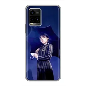 Чохли Венсдей на Vivo Y33s Уенсдей (AlphaPrint) (Венздей з парасолькою)