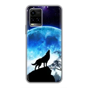 Защитные чехлы для Виво у33с (AlphaPrint) (ХИТ продаж) ВОЛК (Волк на луну)