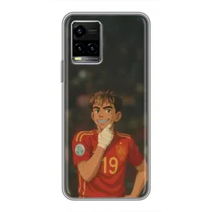 Чехол с футболистом Ламин Ямаль Vivo Y33s (Ямаль аниме)