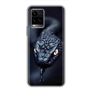 Чехол с принтом «Черная змея» для Vivo Y33s