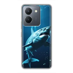 Чехол с картинкой «Хищники» для VIVO Y36 (Акула под водой)