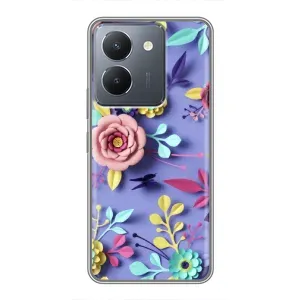 Чехлы с Цветами для VIVO Y36 (VPrint) (Цветочный дизайн)