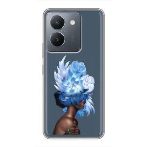 Чехлы (ART) Цветы на VIVO Y36 (VPrint) (Квіти на голові)