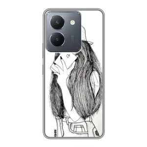 Чохол з друком для VIVO Y36 - (Мода) (AlphaPrint) (Фото дівчини)