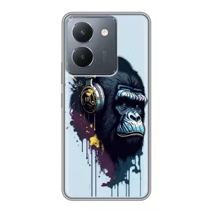 Чохол з Мавпами VIVO Y36 - (AlphaPrint) (Горила в навушниках)