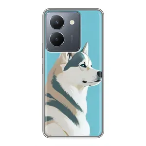 Чохол з Хаскі VIVO Y36 - (AlphaPrint) (Хаскі арт)