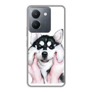 Чохол з Хаскі VIVO Y36 - (AlphaPrint) (Хаскі улибака)