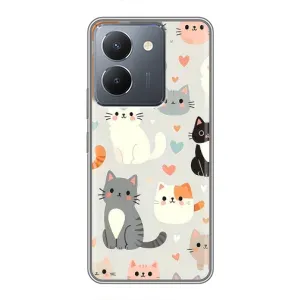 Чохол з малюнком кіт на VIVO Y36 (Колаж котів)