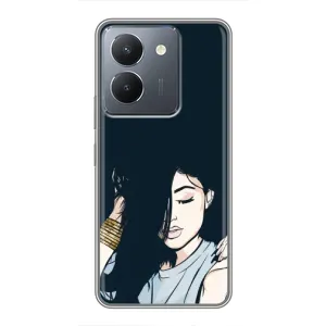 Чохол з друком для VIVO Y36 - (Мода) (AlphaPrint) (Гарна дівчина)