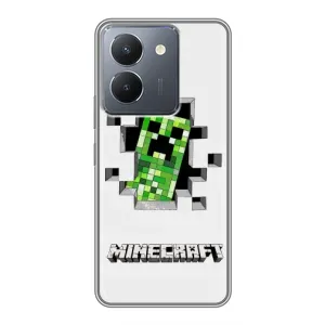 Чохол Майнкрафт на VIVO Y36 (AlphaPrint) Minecraft (кріпер Майнкрафт)