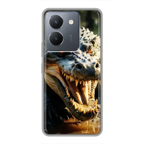 Чохол з принтом «Небезпечний крокодил» для Vivo Y36
