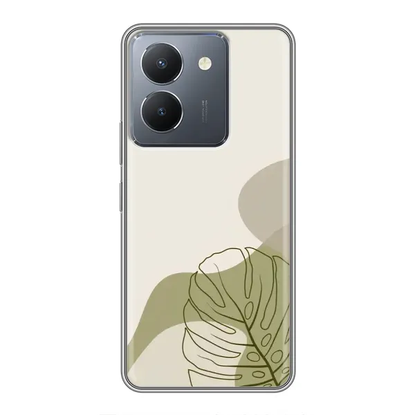 Чехол с принтом «Зеленая монстера дизайн» для Vivo Y36