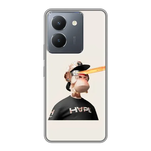 Чохол з принтом «мавпа NFT в окулярах» для Vivo Y36