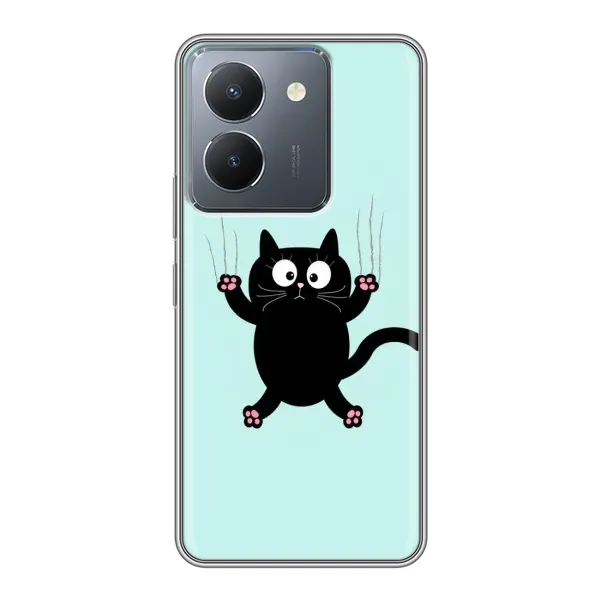 Чехол с принтом «Падающий кот» для Vivo Y36